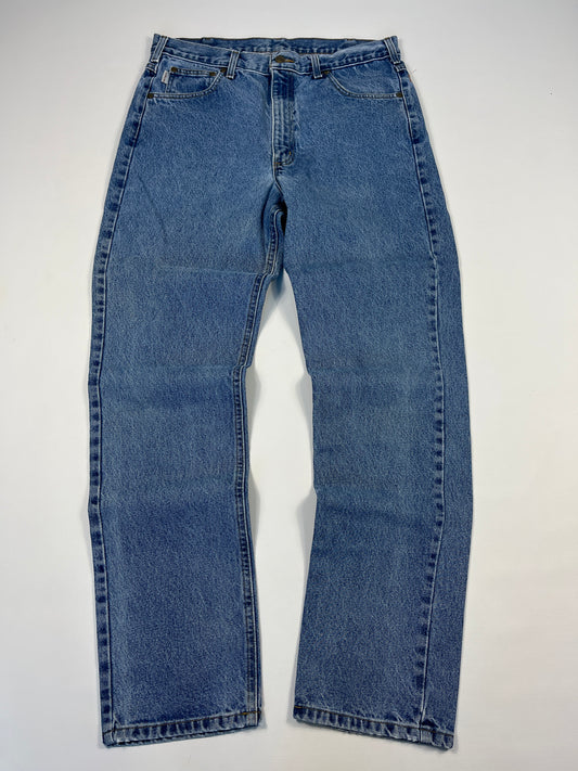 Carhartt Jeans B18 DST - Distressed Blue - 36 x 34 - Made in Mexico