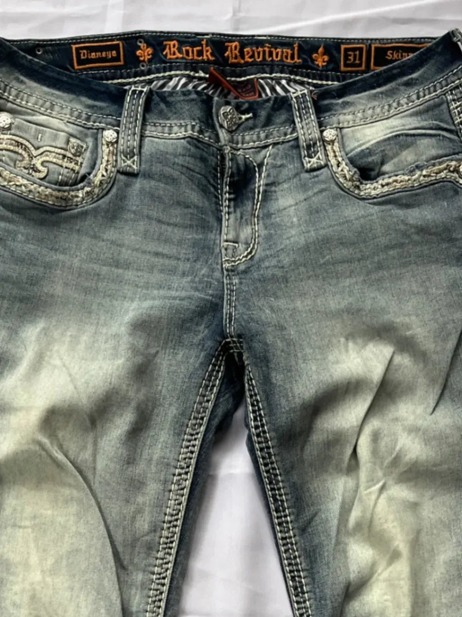 Vintage Rock Revival Broek Top