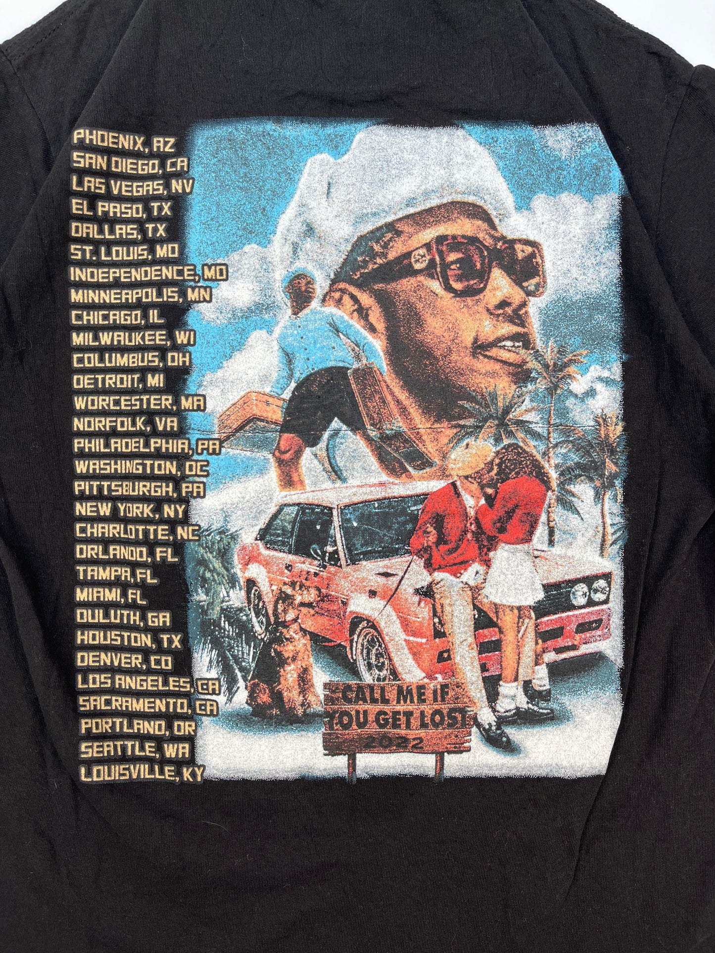 Tyler the Creator Tour Call Me If You Get Lost T-shirt - S