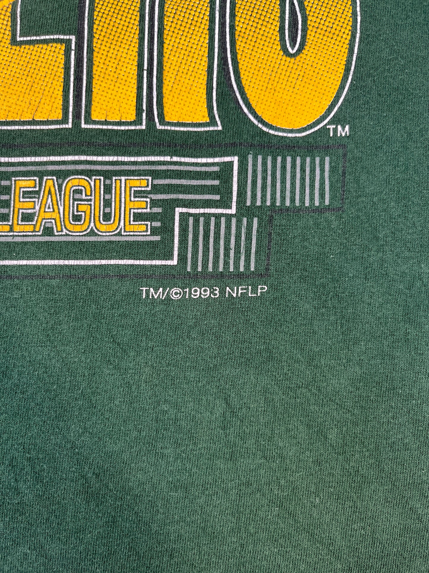 Vintage 1993 Logo 7 Green Bay Packers T-shirt - M