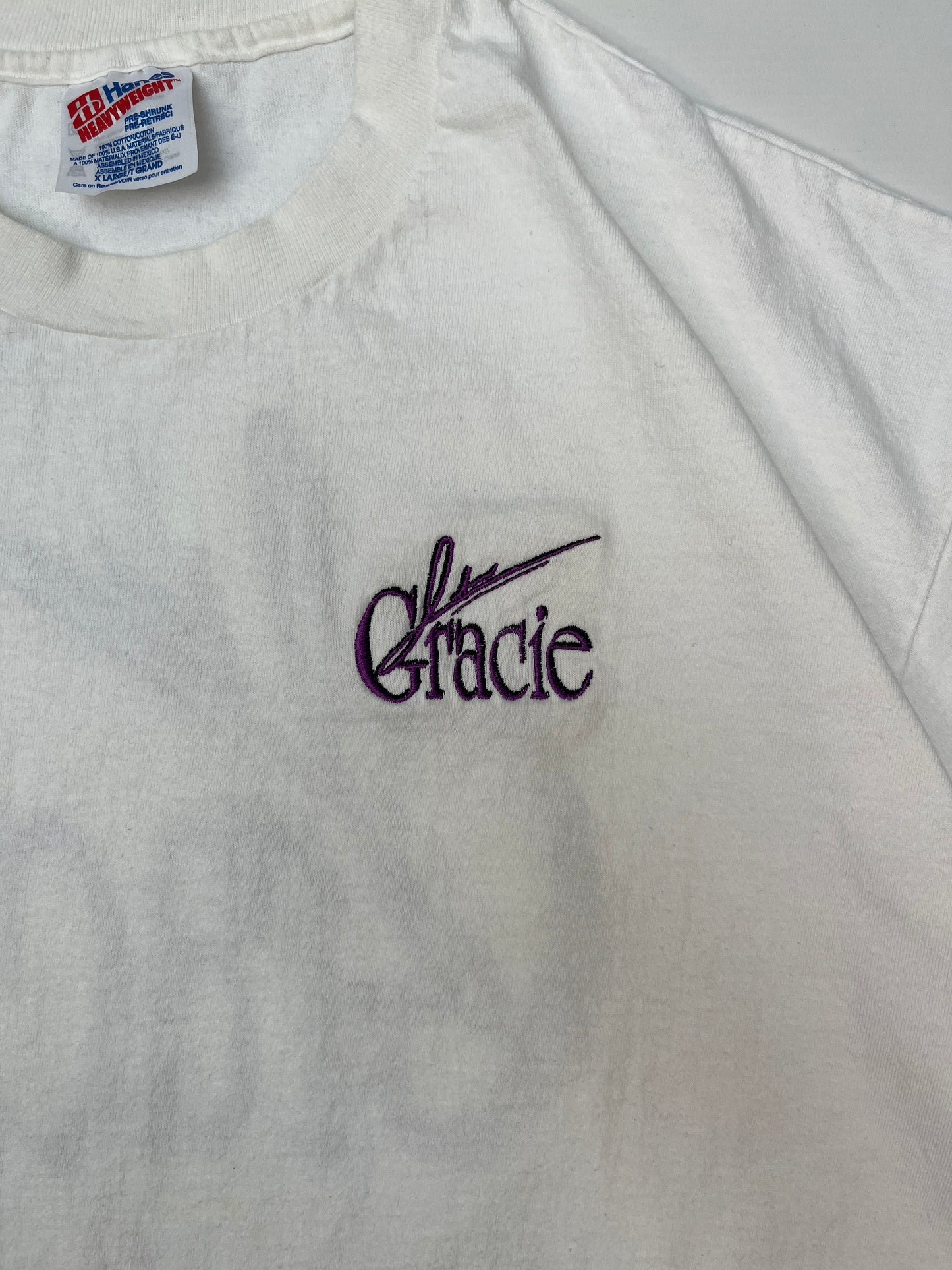 Vintage Gracie 90's Single Stich T-shirt - XL
