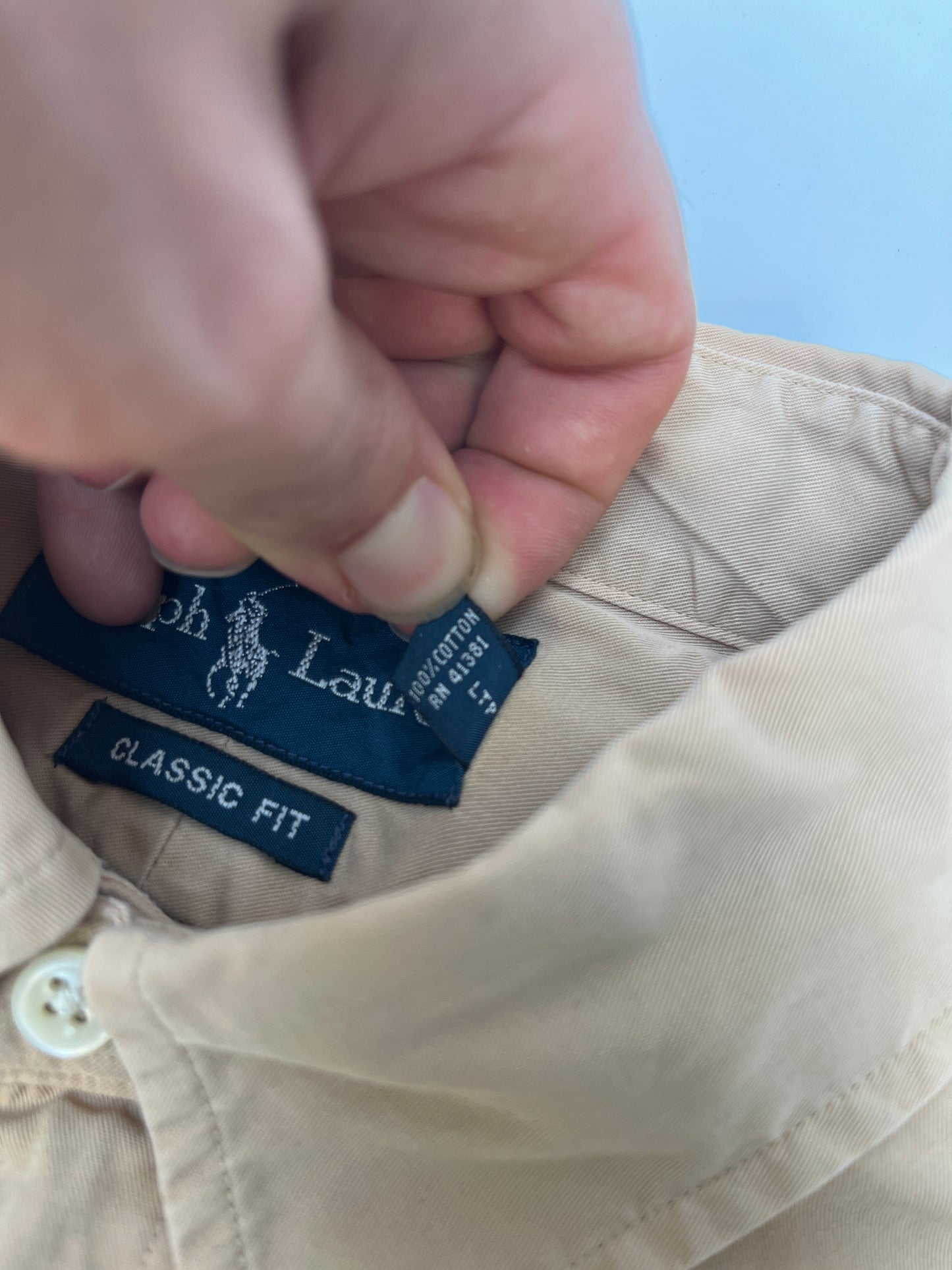 Vintage Polo Ralph Lauren Korte Mouwen Overhemd - M