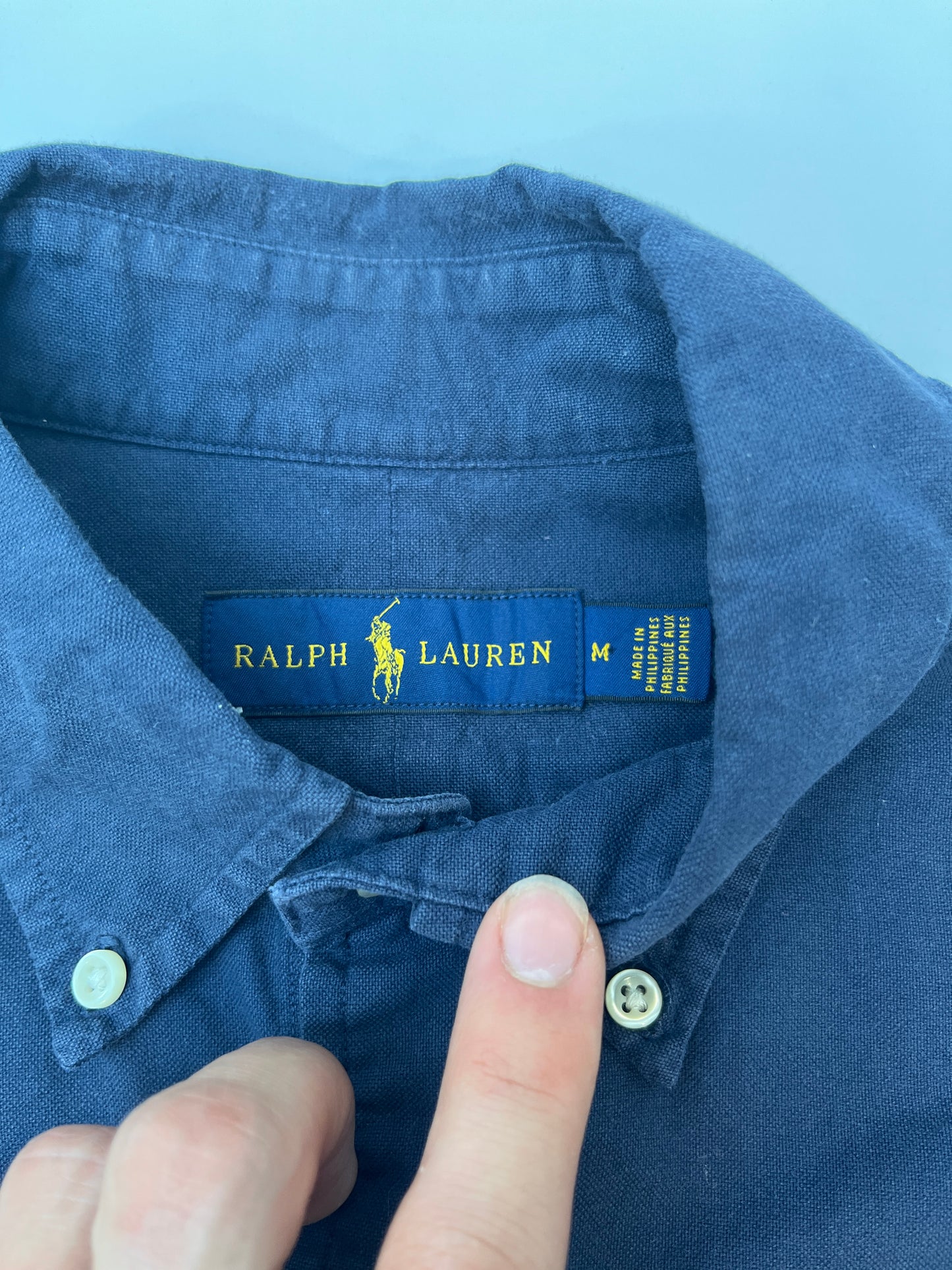 Vintage Polo Ralph Lauren Korte Mouwen Overhemd - M