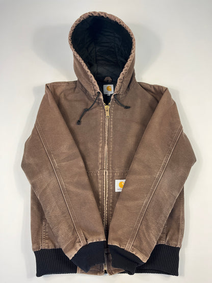 Carhartt Active Jacket Faded CHT - Chestnut Brown - Small - Made in Mexico