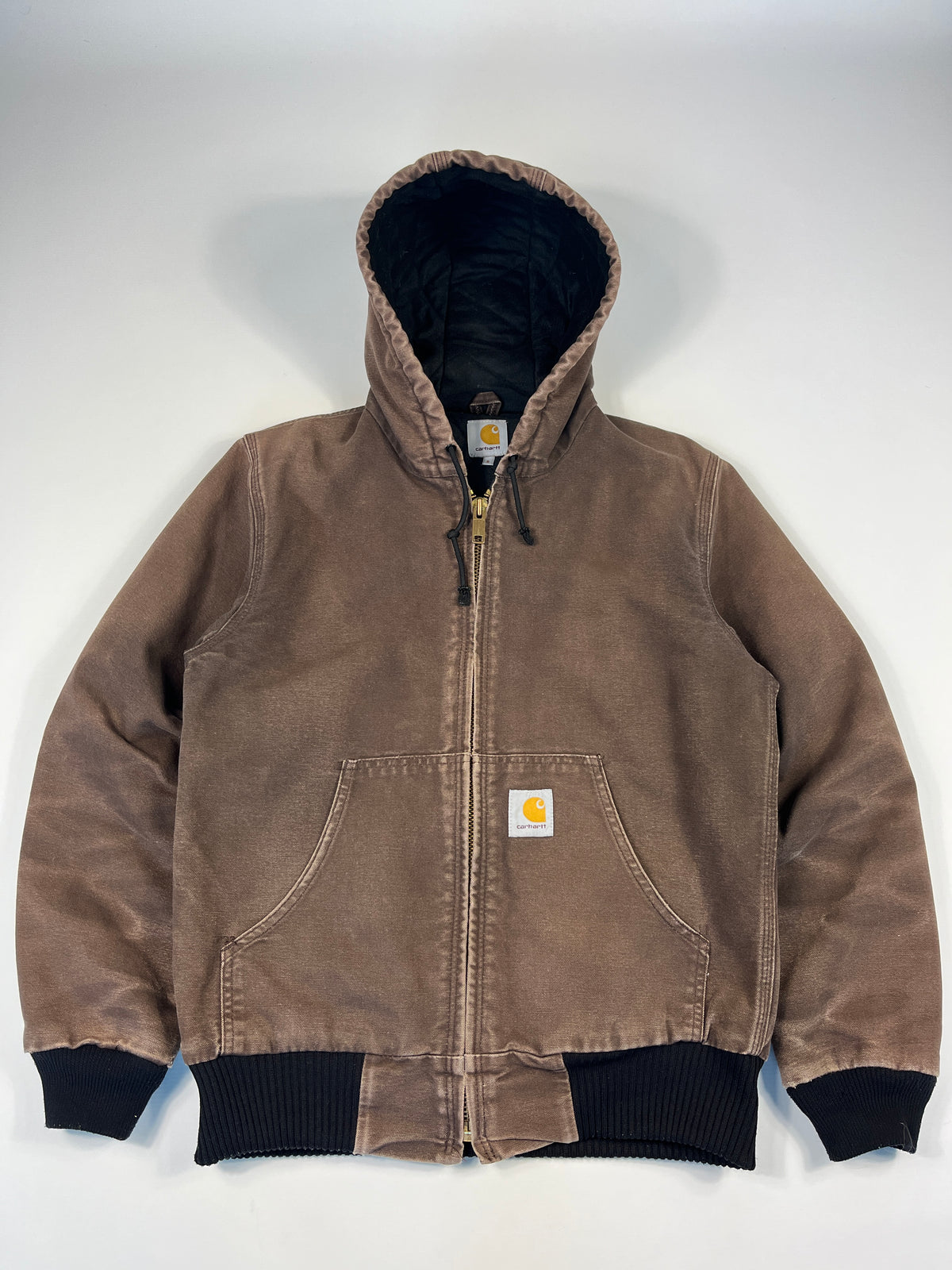 Carhartt Active Jacket Faded CHT - Chestnut Brown - Small - Made in Mexico