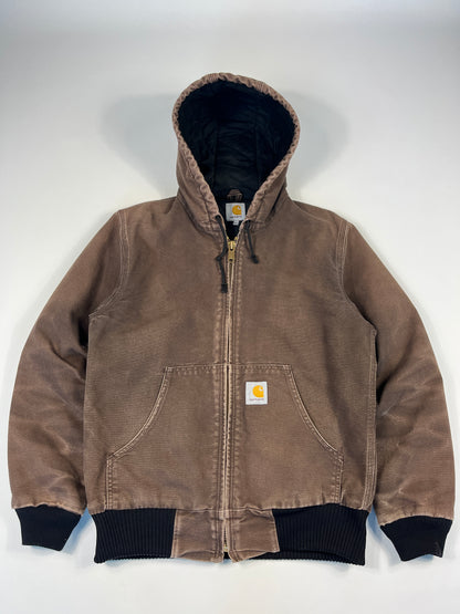 Carhartt Active Jacket Faded CHT - Chestnut Brown - Small - Made in Mexico