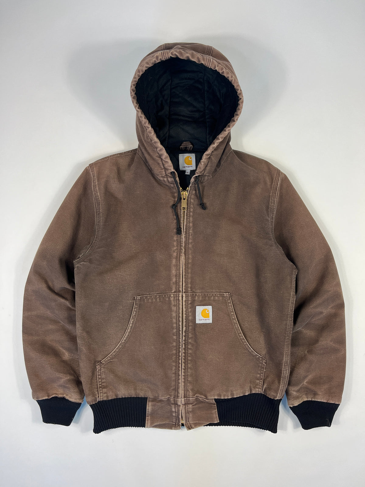 Carhartt Active Jacket Faded CHT - Chestnut Brown - Small - Made in Mexico