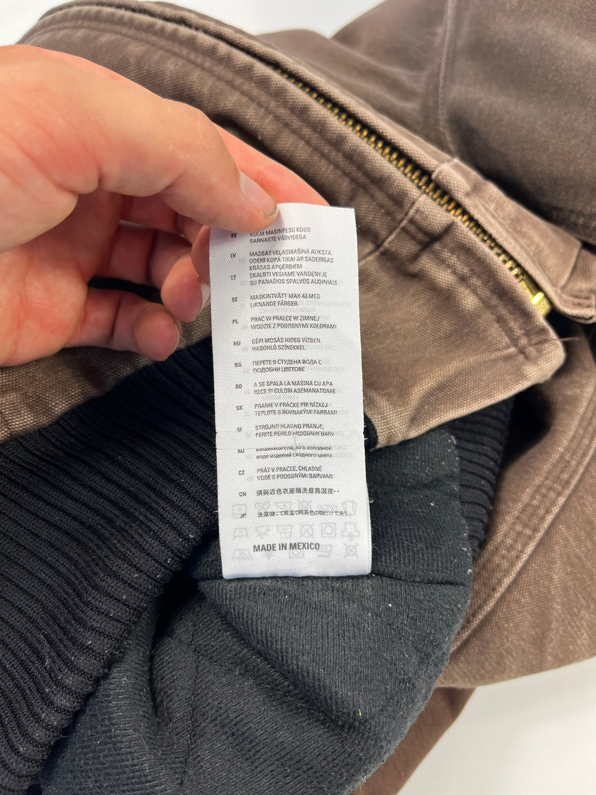 Carhartt Active Jacket Faded CHT - Chestnut Brown - Small - Made in Mexico