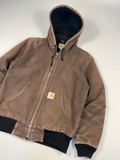 Carhartt Active Jacket Faded CHT - Chestnut Brown - Small - Made in Mexico