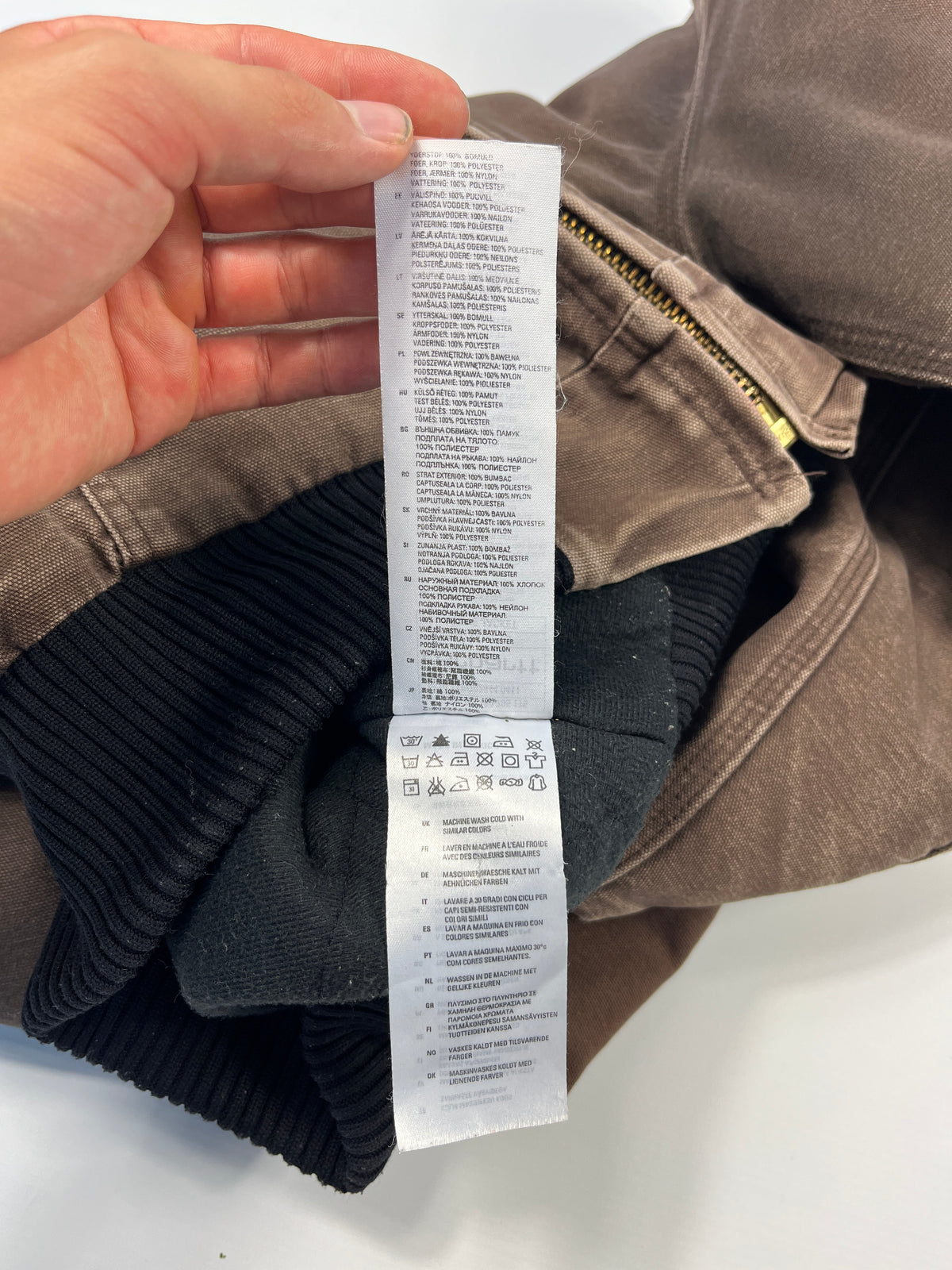 Carhartt Active Jacket Faded CHT - Chestnut Brown - Small - Made in Mexico