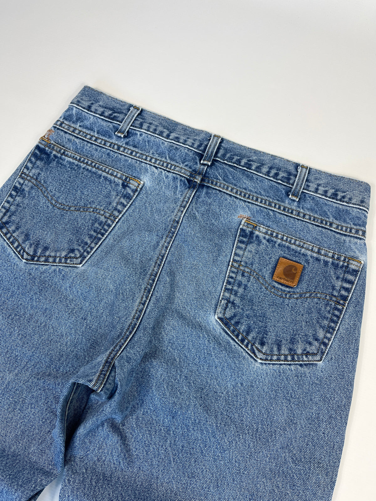 Carhartt Jeans B18 DST - Distressed Blue - 36 x 34 - Made in Mexico