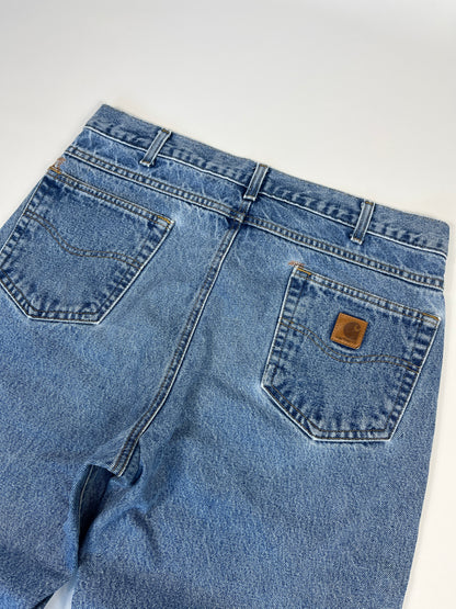 Carhartt Jeans B18 DST - Distressed Blue - 36 x 34 - Made in Mexico