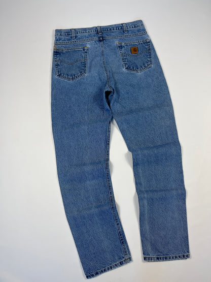 Carhartt Jeans B18 DST - Distressed Blue - 36 x 34 - Made in Mexico