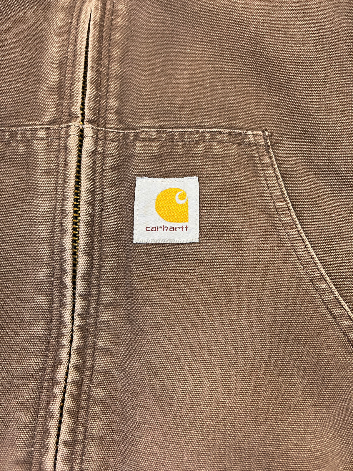 Carhartt Active Jacket Faded CHT - Chestnut Brown - Small - Made in Mexico