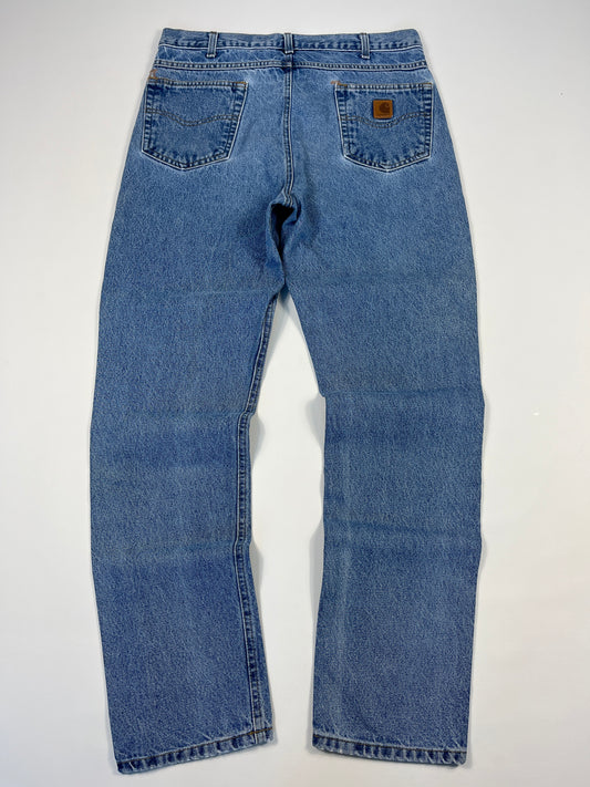 Carhartt Jeans B18 DST - Distressed Blue - 36 x 34 - Made in Mexico