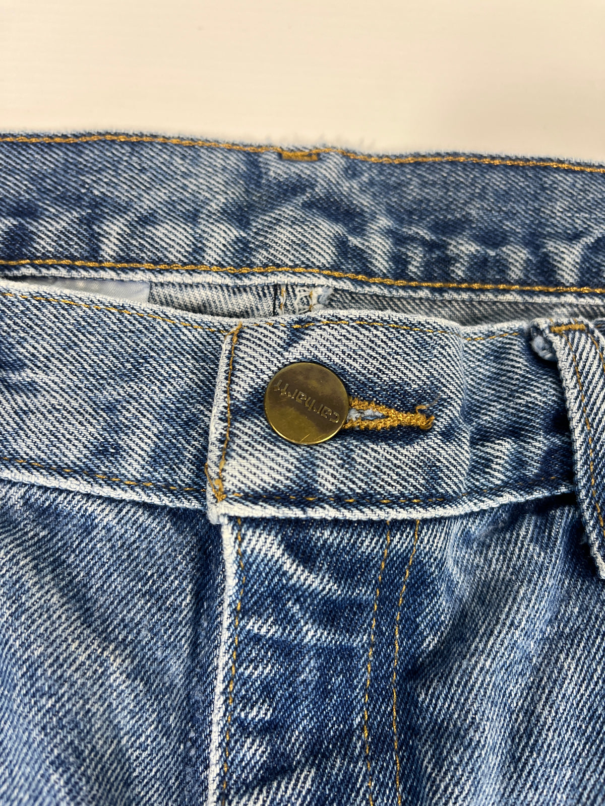 Carhartt Jeans B18 DST - Distressed Blue - 36 x 34 - Made in Mexico