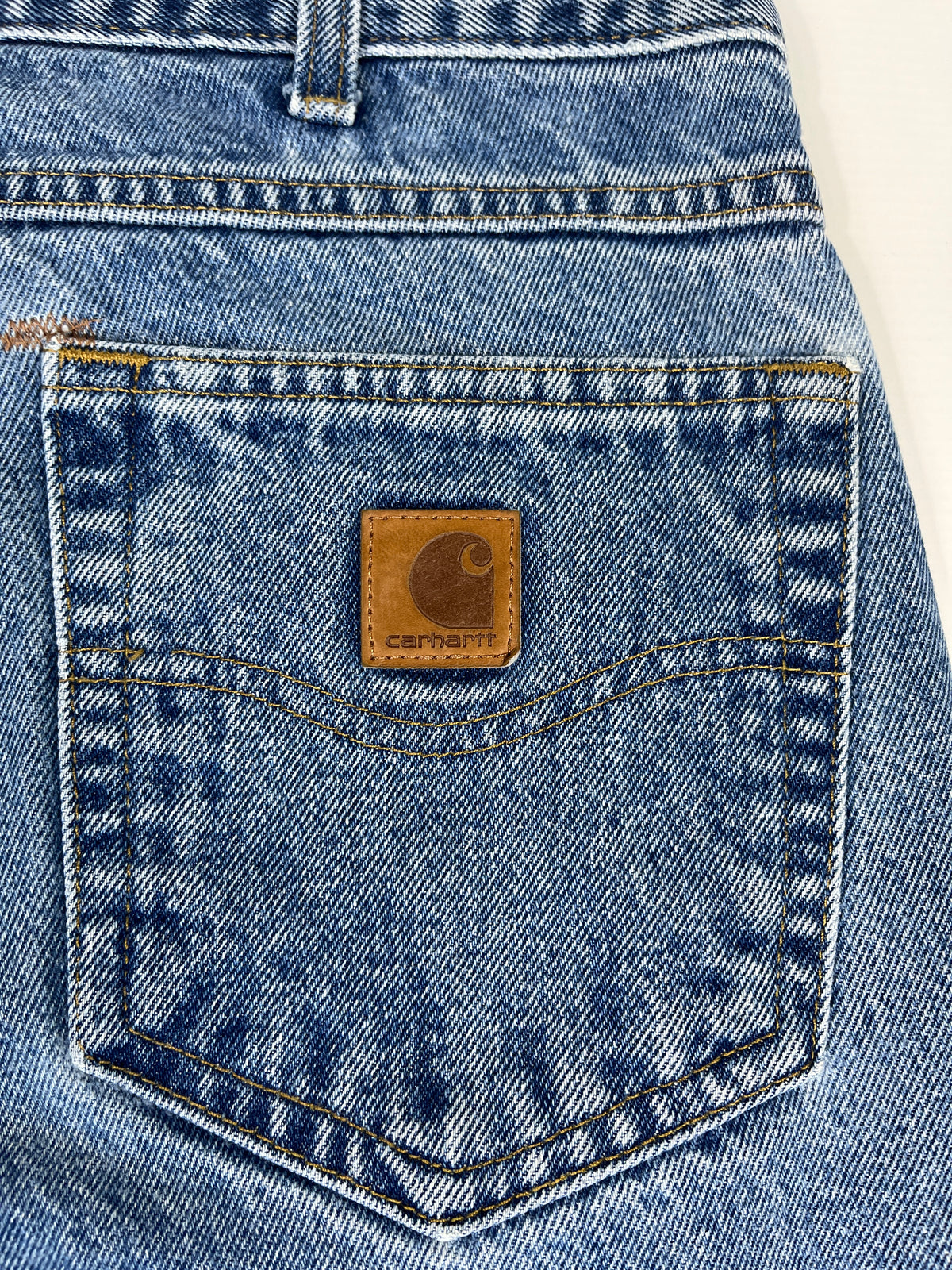 Carhartt Jeans B18 DST - Distressed Blue - 36 x 34 - Made in Mexico