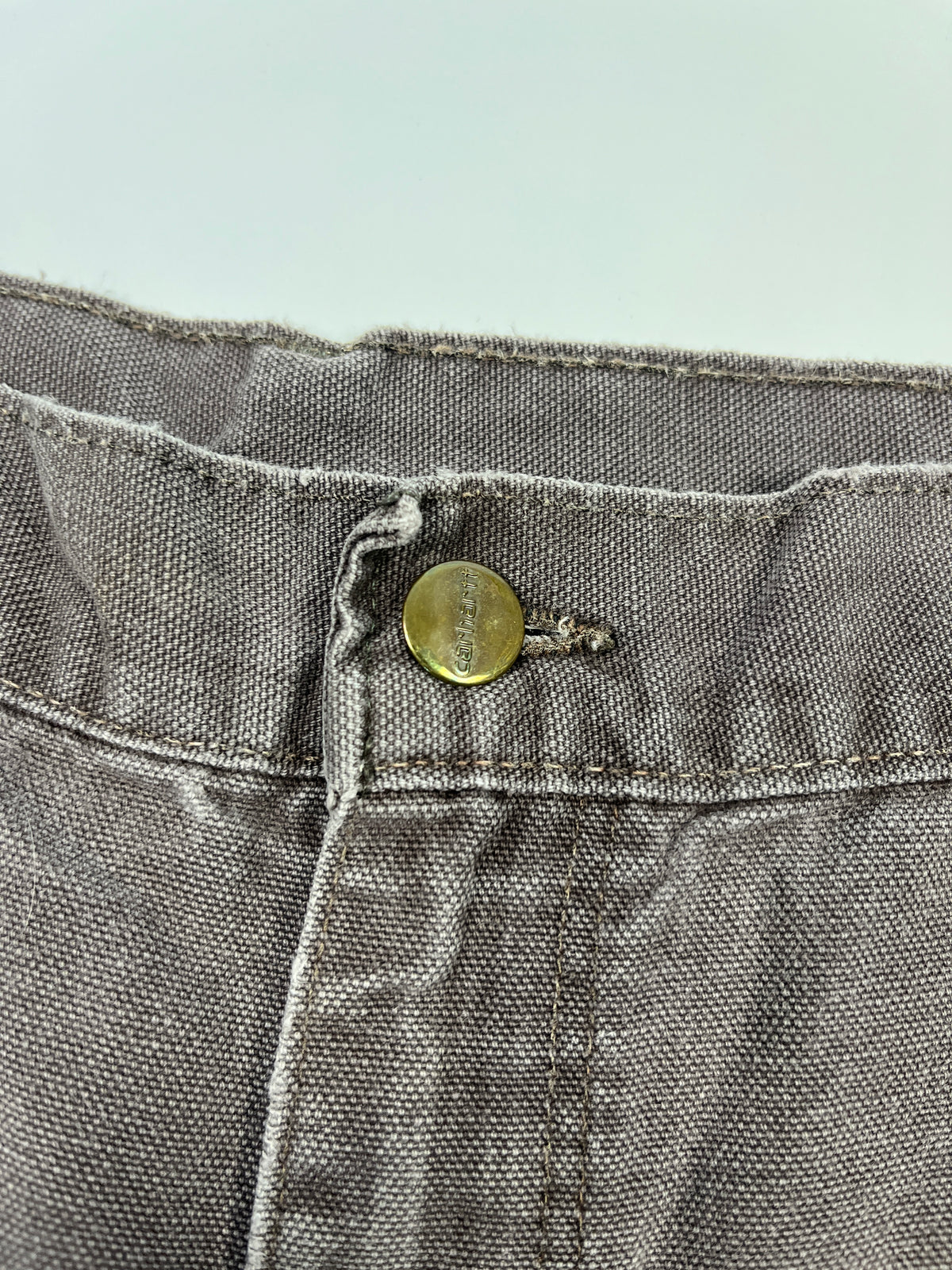 Vintage Carhartt Carpenter Shorts WU3073 Big Logo - 1997 - Chestnut Brown - 38 - Made in USA