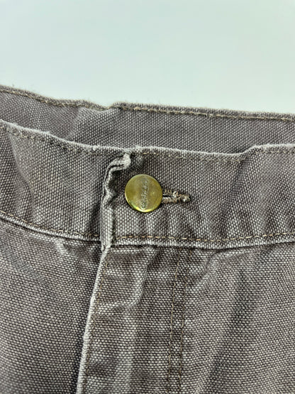 Vintage Carhartt Carpenter Shorts WU3073 Big Logo - 1997 - Chestnut Brown - 38 - Made in USA