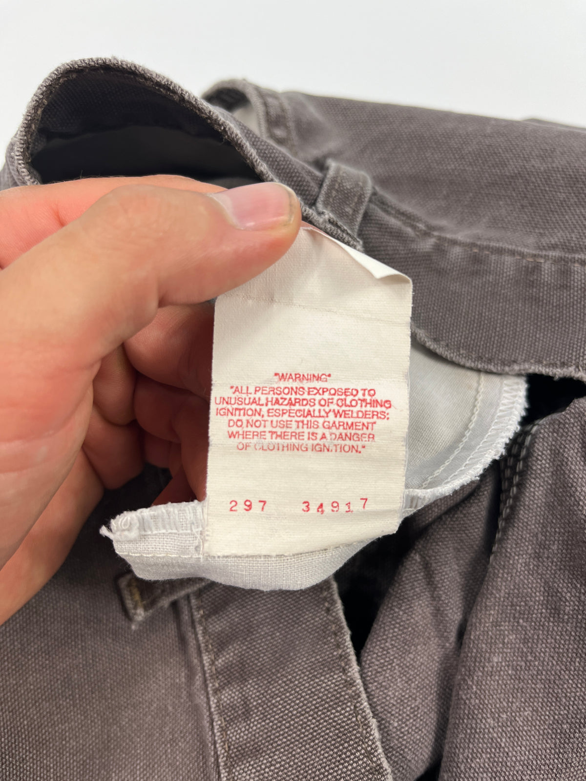 Vintage Carhartt Carpenter Shorts WU3073 Big Logo - 1997 - Chestnut Brown - 38 - Made in USA