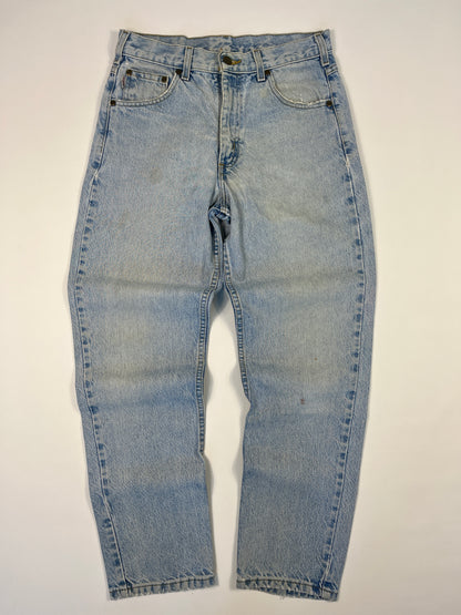 Carhartt B17 STW Jeans Leather Patch - Stone Wash - 28 x 30 - Made in Mexico of USA Components