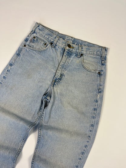 Carhartt B17 STW Jeans Leather Patch - Stone Wash - 28 x 30 - Made in Mexico of USA Components
