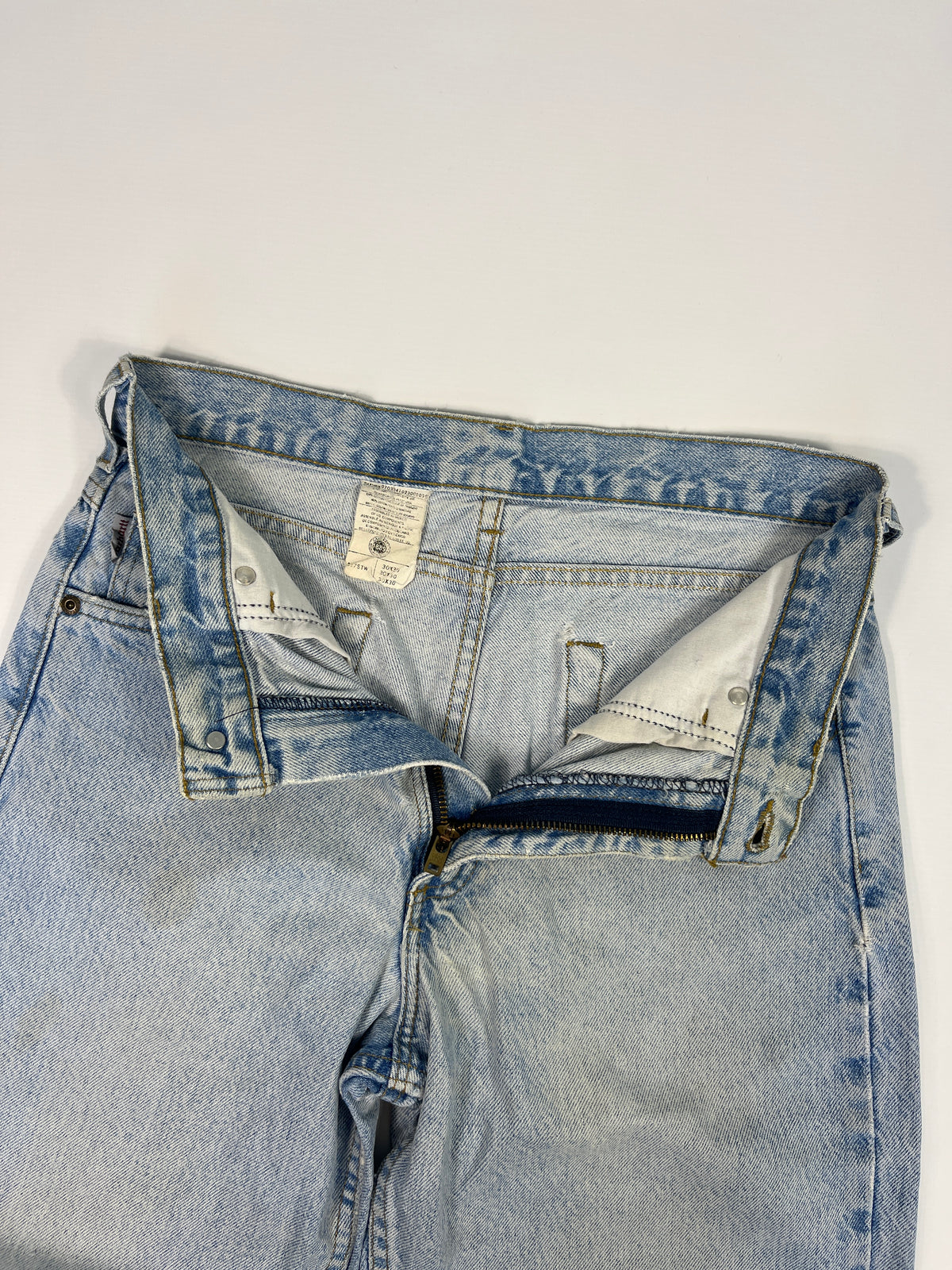 Carhartt B17 STW Jeans Leather Patch - Stone Wash - 28 x 30 - Made in Mexico of USA Components