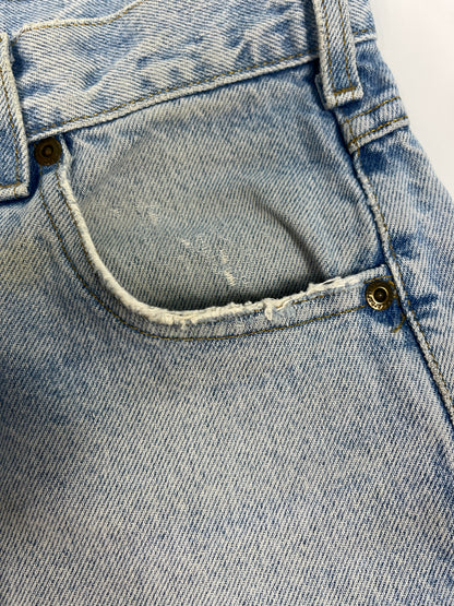 Carhartt B17 STW Jeans Leather Patch - Stone Wash - 28 x 30 - Made in Mexico of USA Components