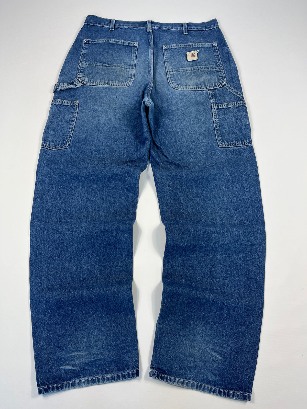 Carhartt Carpenter B13 DST -Distressed Blue - 33 x 32 - Made in Mexico of USA Components