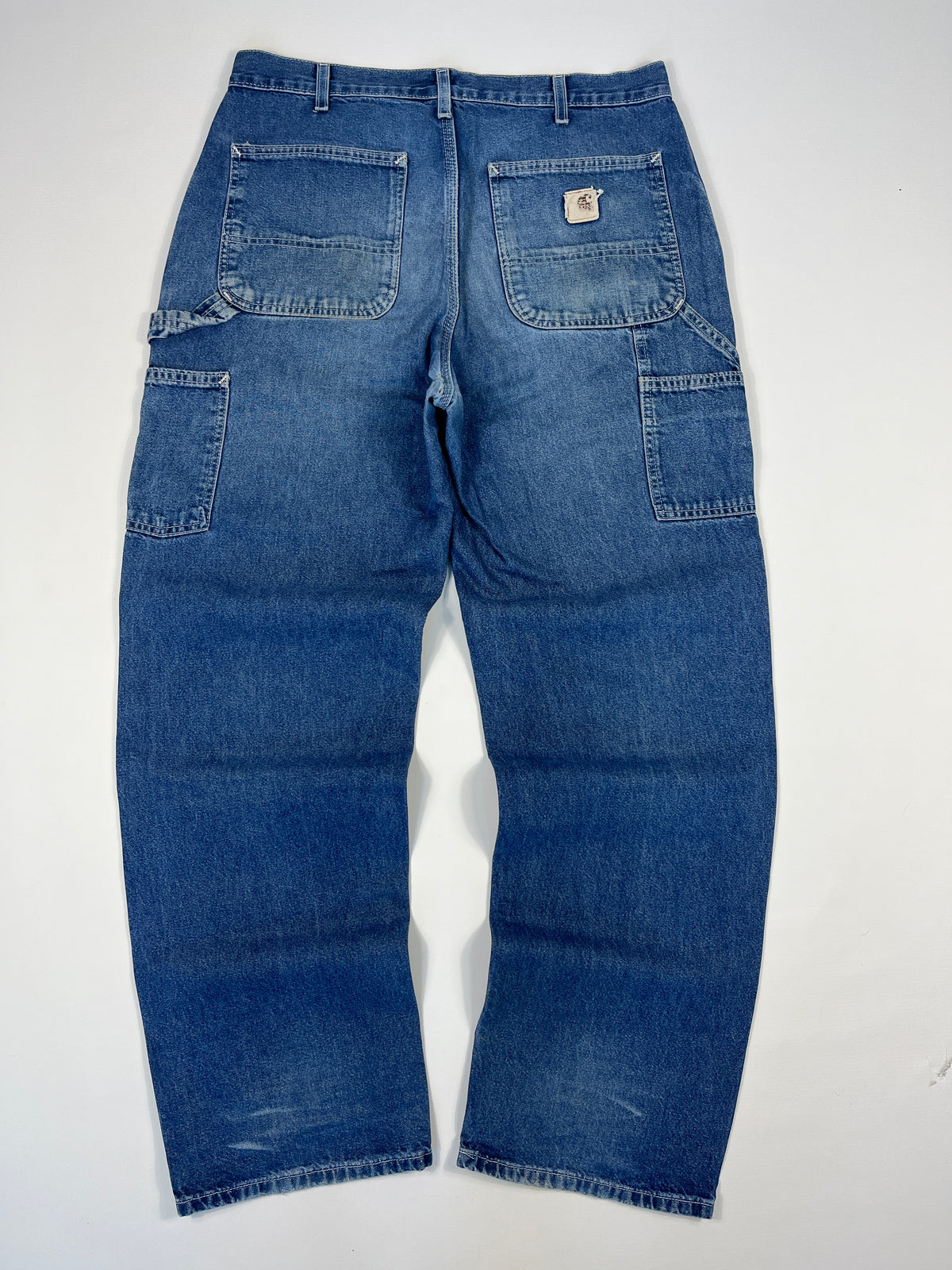 Carhartt Carpenter B13 DST -Distressed Blue - 33 x 32 - Made in Mexico of USA Components