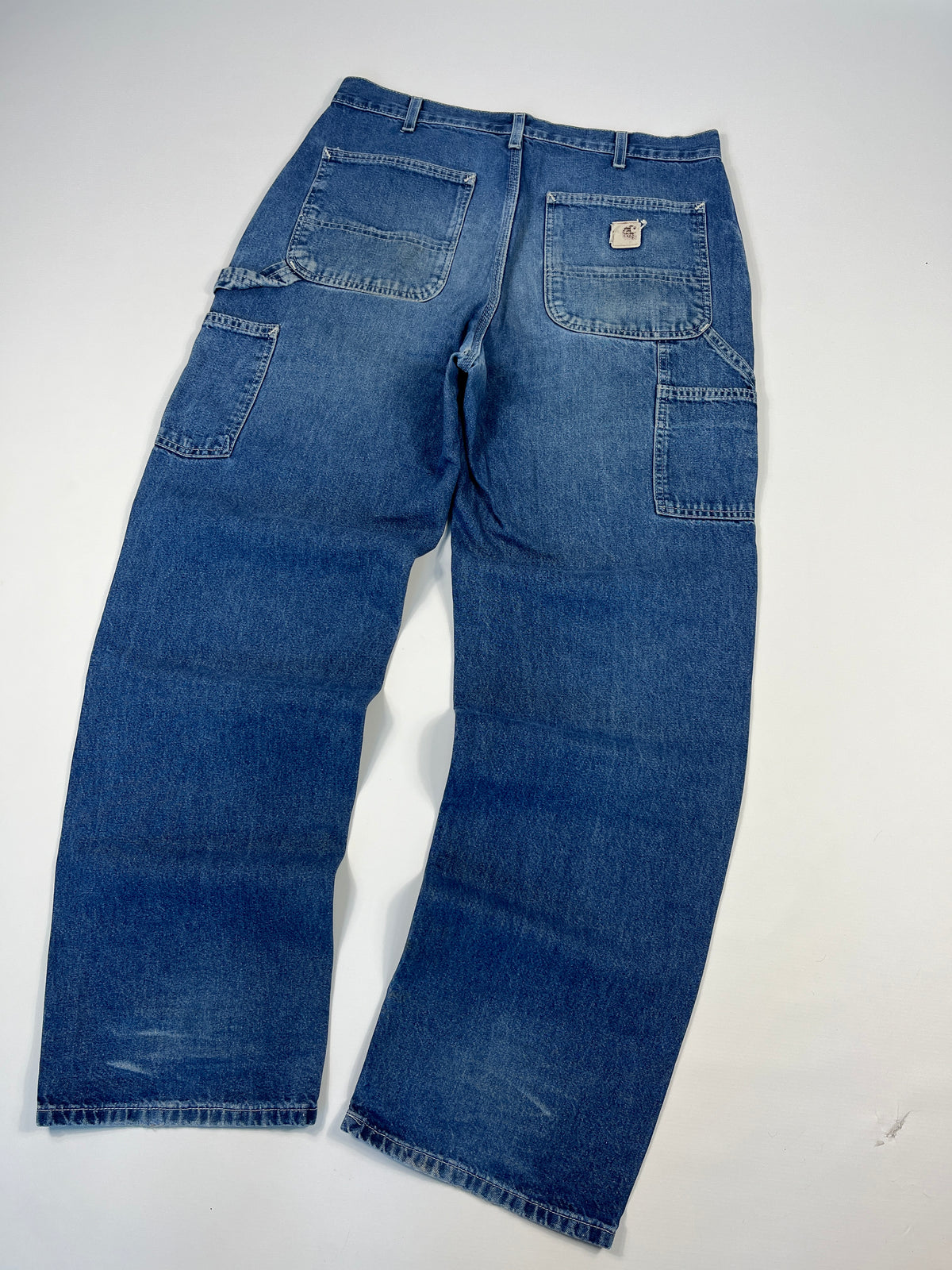 Carhartt Carpenter B13 DST -Distressed Blue - 33 x 32 - Made in Mexico of USA Components