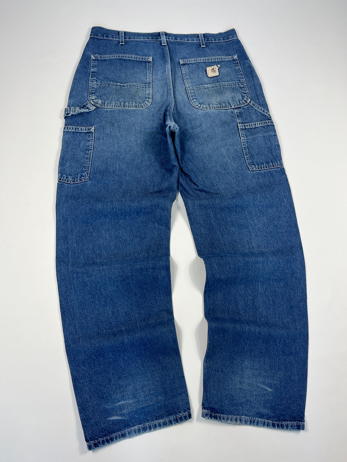 Carhartt Carpenter B13 DST -Distressed Blue - 33 x 32 - Made in Mexico of USA Components