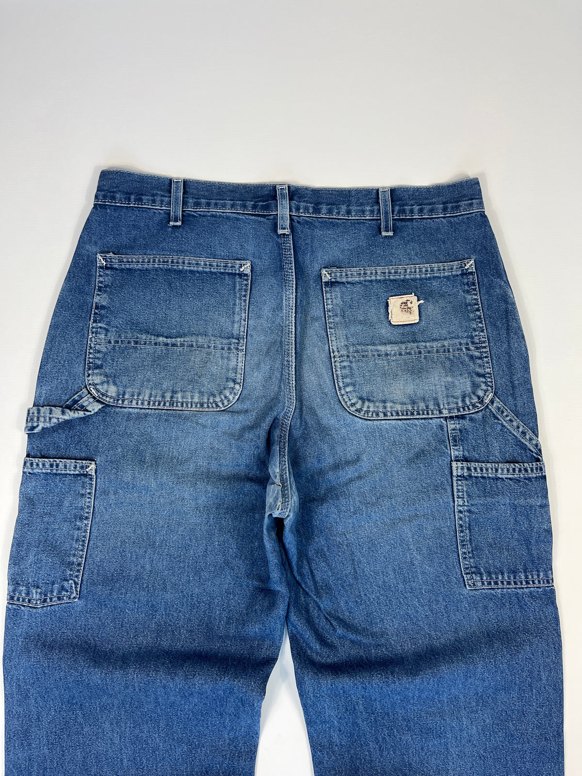 Carhartt Carpenter B13 DST -Distressed Blue - 33 x 32 - Made in Mexico of USA Components