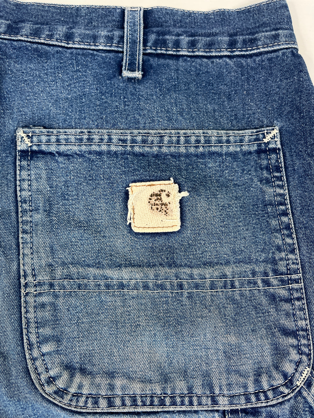 Carhartt Carpenter B13 DST -Distressed Blue - 33 x 32 - Made in Mexico of USA Components