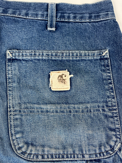Carhartt Carpenter B13 DST -Distressed Blue - 33 x 32 - Made in Mexico of USA Components