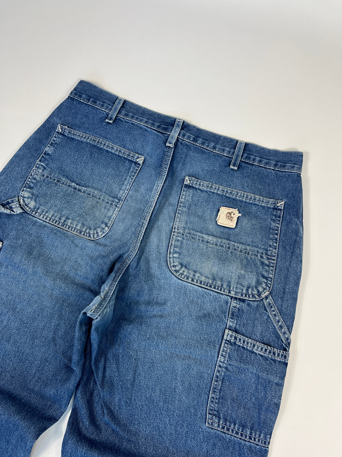Carhartt Carpenter B13 DST -Distressed Blue - 33 x 32 - Made in Mexico of USA Components