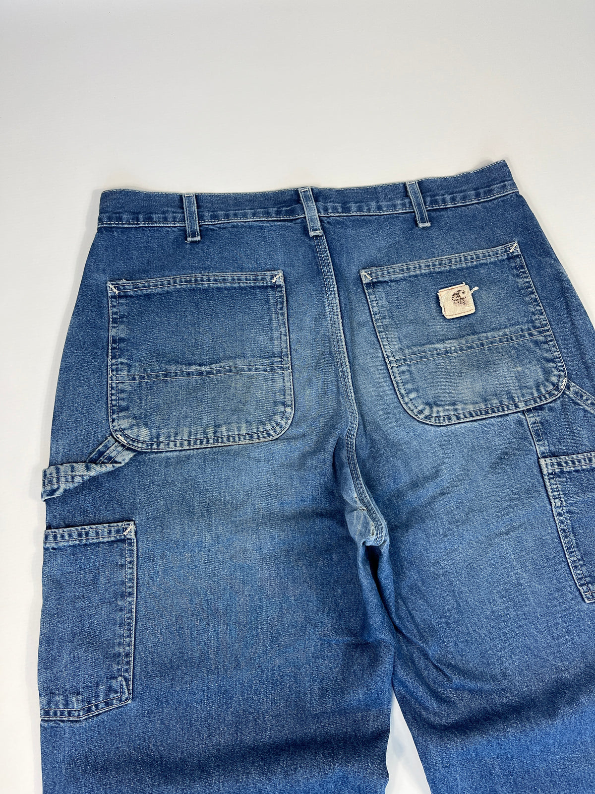 Carhartt Carpenter B13 DST -Distressed Blue - 33 x 32 - Made in Mexico of USA Components