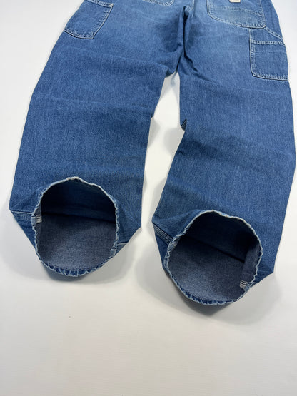 Carhartt Carpenter B13 DST -Distressed Blue - 33 x 32 - Made in Mexico of USA Components