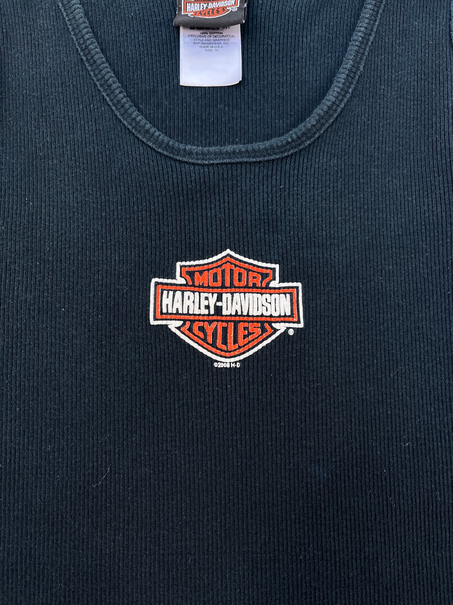Vintage Harley Davidson 2008 Tank Top T-shirt - M